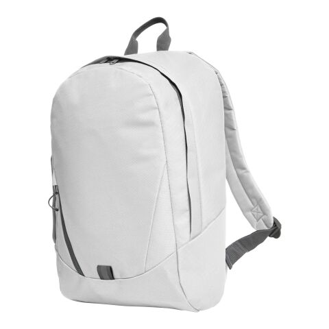 Werbeartikel HALFAR® Rucksack SOLUTION – weiss – mit Logo bedruckt