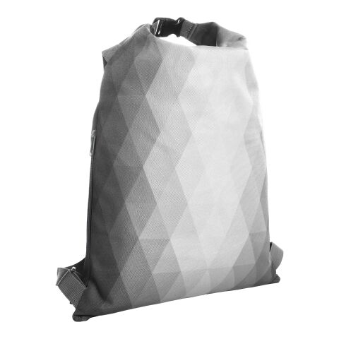 Werbeartikel HALFAR® Rucksack DIAMOND – hellgrau – mit Logo bedruckt