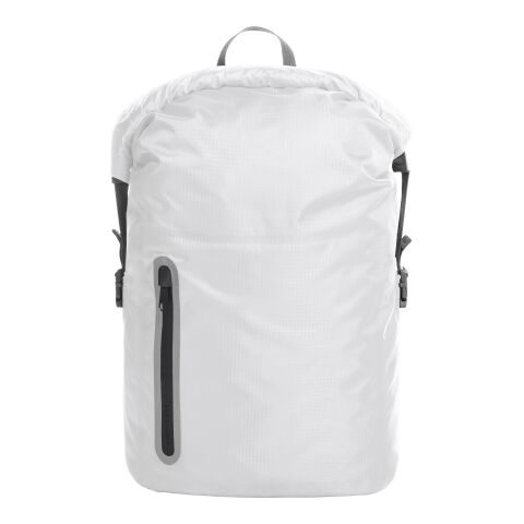 Werbeartikel HALFAR® Rucksack BREEZE – weiss – mit Logo bedruckt