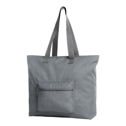 Werbeartikel HALFAR® Shopper SKY – hellgrau – mit Logo bedruckt
