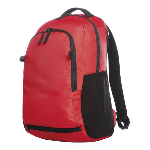 Werbeartikel HALFAR® Rucksack TEAM – rot – mit Logo bedruckt
