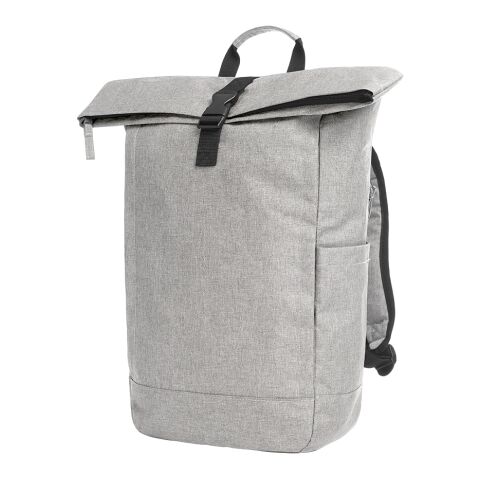 Werbeartikel HALFAR® Laptop-Rucksack CIRCLE – hellgrau – mit Logo bedruckt