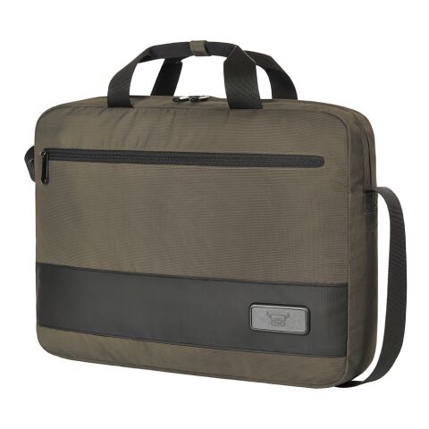 Werbeartikel HALFAR® Notebook-Tasche STAGE – beige – mit Logo bedruckt