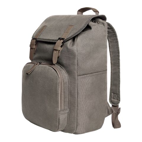 Werbeartikel HALFAR® Notebook-Rucksack COUNTRY – beige – mit Logo bedruckt