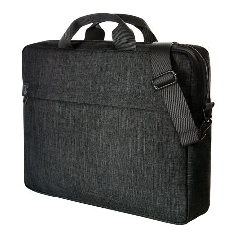 Werbeartikel HALFAR® Notebook-Tasche EUROPE – schwarz – mit Logo bedruckt