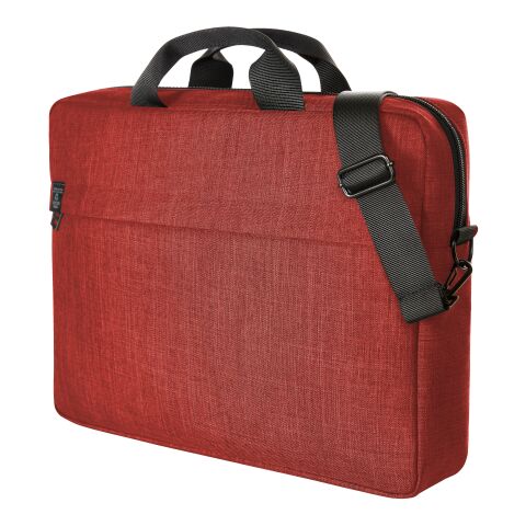 Werbeartikel HALFAR® Notebook-Tasche EUROPE – rot – mit Logo bedruckt