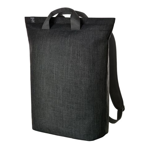 Nachhaltiger Werbeartikel HALFAR® Laptop-Rucksack EUROPE – schwarz – mit Logo bedruckt