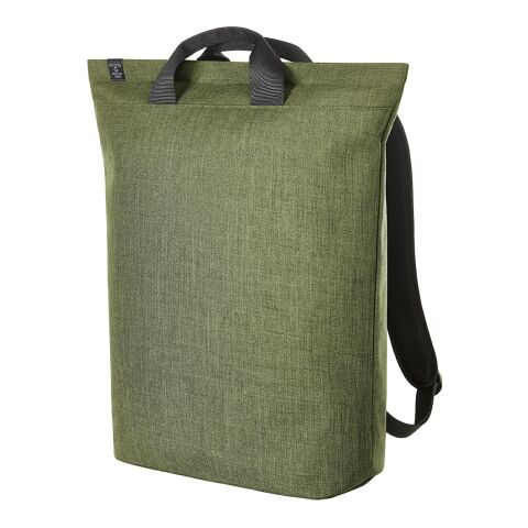 Nachhaltiger Werbeartikel HALFAR® Laptop-Rucksack EUROPE – grün – mit Logo bedruckt