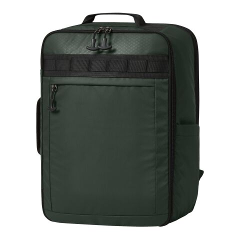 Werbeartikel HALFAR® Reise-Rucksack ACTIVE – dunkelgrün – mit Logo bedruckt
