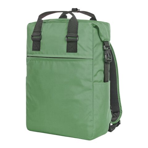 Werbeartikel HALFAR® Notebook-Rucksack DAILY – grün – mit Logo bedruckt
