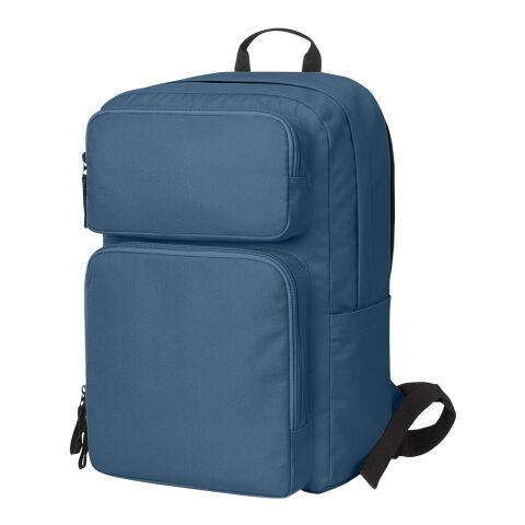 Werbeartikel HALFAR® Notebook-Rucksack FELLOW – blau – mit Logo bedruckt
