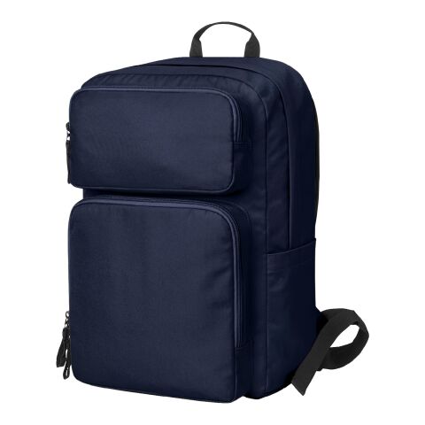 Werbeartikel HALFAR® Notebook-Rucksack FELLOW – marineblau – mit Logo bedruckt