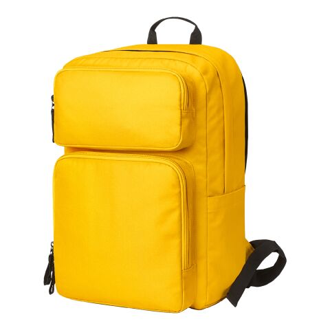 Werbeartikel HALFAR® Notebook-Rucksack FELLOW – gelb – mit Logo bedruckt