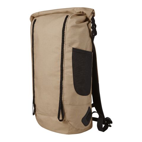 Werbeartikel HALFAR® Rucksack EXPLORE – beige – mit Logo bedruckt