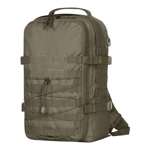 Werbeartikel HALFAR® Notebook-Rucksack MOLLE – olivgrün – mit Logo bedruckt