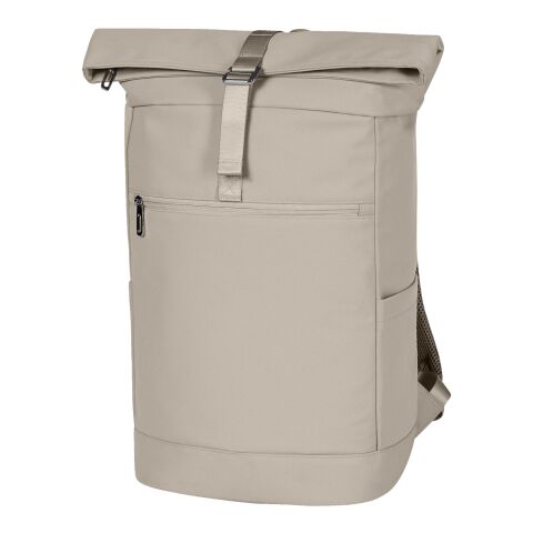 Werbeartikel HALFAR® Laptop-Rucksack STAR – beige – mit Logo bedruckt