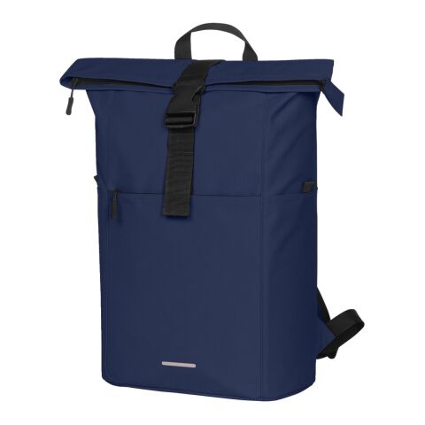 Werbeartikel HALFAR® Rucksack BASIC – marineblau – mit Logo bedruckt