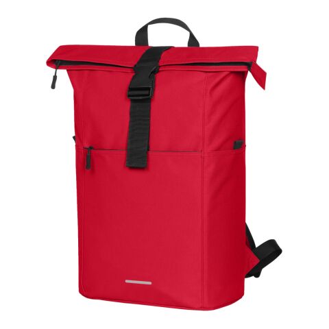Werbeartikel HALFAR® Rucksack BASIC – rot – mit Logo bedruckt