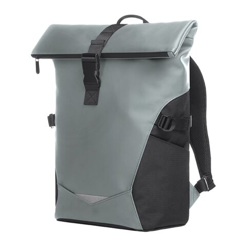 Werbeartikel HALFAR® Notebook-Rucksack ORBIT – grau – mit Logo bedruckt