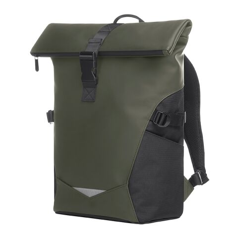 Werbeartikel HALFAR® Notebook-Rucksack ORBIT – olivgrün – mit Logo bedruckt