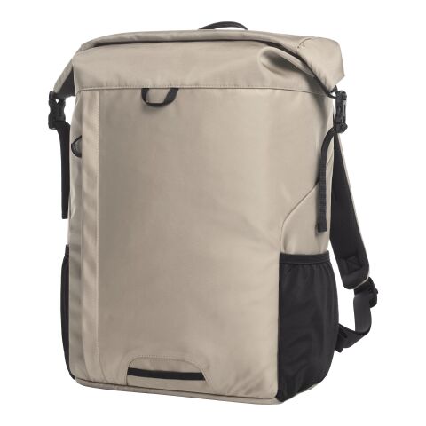 Werbeartikel HALFAR® Rucksack MELLOW – beige – mit Logo bedruckt