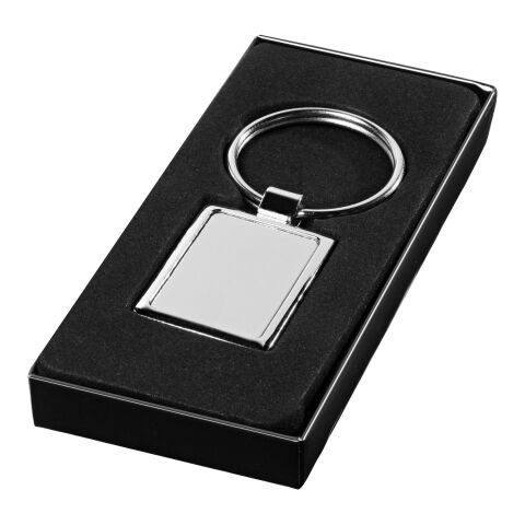 Sergio Rechteckiger Schlüsselanhänger silber | ohne Werbeanbringung | Nicht verfügbar | Nicht verfügbar | Nicht verfügbar