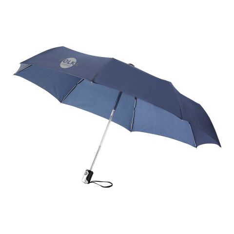 Werbeartikel 21.5" Alex Automatikschirm – navy – mit Logo bedruckt