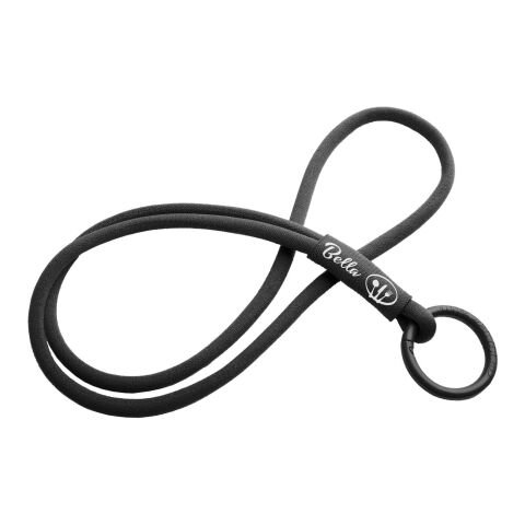 Tubyard Lanyard mit elastischem Band schwarz | ohne Werbeanbringung | Nicht verfügbar | Nicht verfügbar