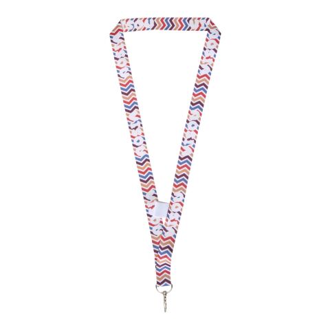 Werbeartikel Neve Sublimation Lanyard für mit Loop – weiss – 25mm – mit Logo bedruckt