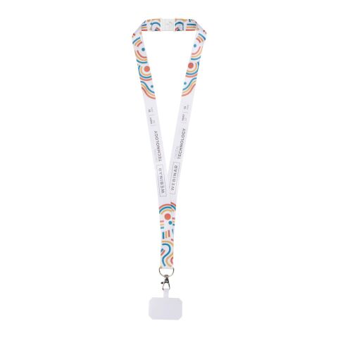Addie Sublimation Lanyard mit Telefonhalterung und Sicherheitsverschluss weiss-weiss | Nicht verfügbar | ohne Werbeanbringung | Nicht verfügbar | Nicht verfügbar