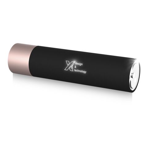 SCX.design F10 2500 mAh Taschenlampe mit mit Leuchtlogo rosa-weiß | ohne Werbeanbringung | Nicht verfügbar | Nicht verfügbar