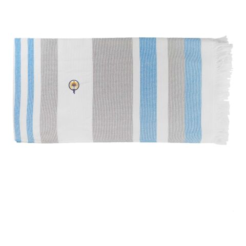 Werbeartikel Citizen Green Elmar 470 g/m² Handtuch – Blau – mit Logo bedruckt