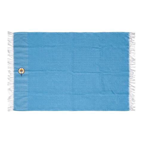 Werbeartikel Citizen Green Seafou 100 x 170 cm Fouta – Blau – mit Logo bedruckt