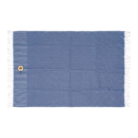 Werbeartikel Citizen Green Seafou 100 x 170 cm Fouta – navy – mit Logo bedruckt