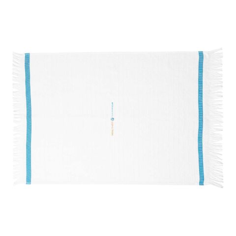 Werbeartikel Citizen Green Seachic 150 g/m² Fouta – Türkis – mit Logo bedruckt