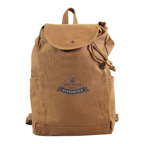 Werbeartikel Citizen Green Natura Rucksack – braun – mit Logo bedruckt