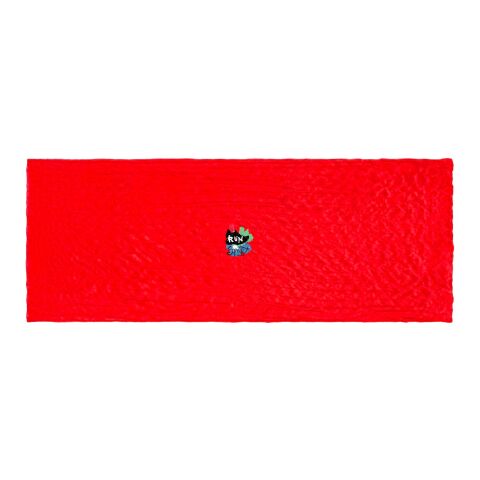 Werbeartikel Bürger Green Lawrence 110 x 200 cm Schal – rot – mit Logo bedruckt