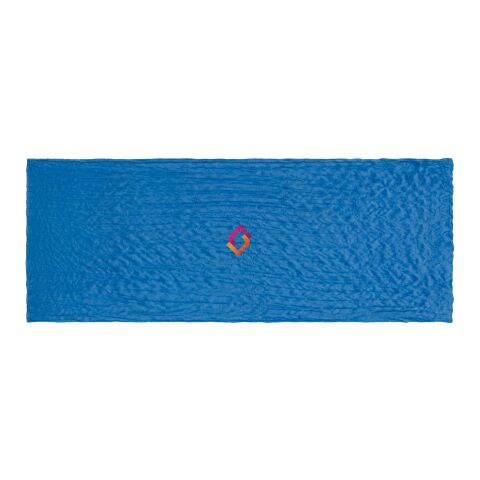 Werbeartikel Bürger Green Lawrence 110 x 200 cm Schal – Blau – mit Logo bedruckt