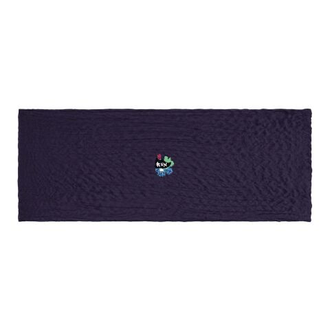 Werbeartikel Bürger Green Lawrence 110 x 200 cm Schal – navy – mit Logo bedruckt