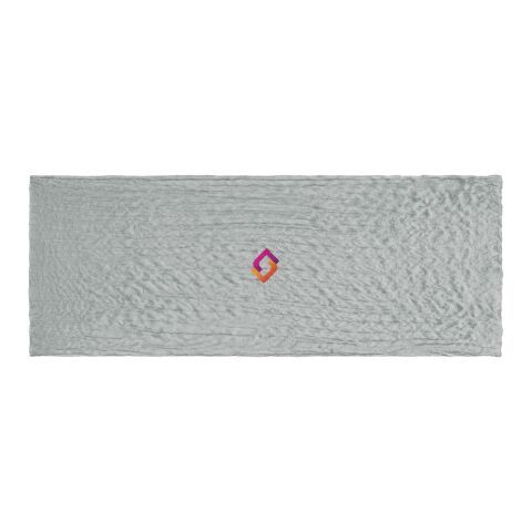 Werbeartikel Bürger Green Lawrence 110 x 200 cm Schal – grau – mit Logo bedruckt