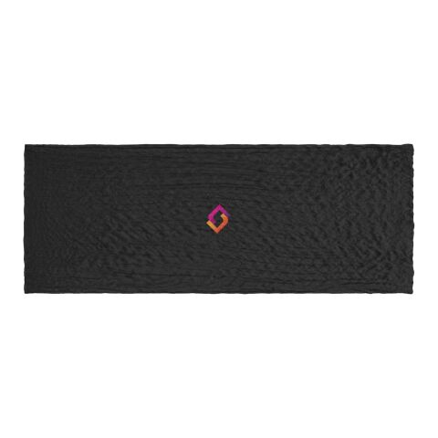 Werbeartikel Bürger Green Lawrence 110 x 200 cm Schal – schwarz – mit Logo bedruckt