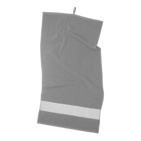 48h Express-Druck Werbeartikel Citizen Green Seasport Sporthandtuch aus recyceltem Material – grau – mit Logo bedruckt