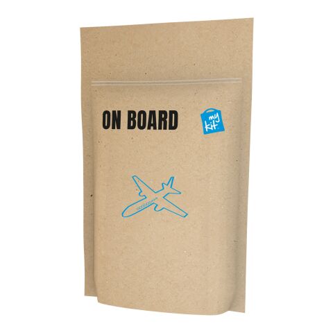 Werbeartikel MiniKit Flugzeug in Papierhülle – Kraftpapier – mit Logo bedruckt