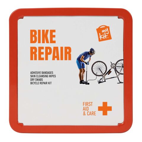 Werbeartikel MyKit Fahrradreparaturset – rot – mit Logo bedruckt