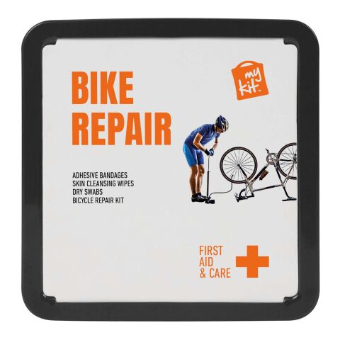 Werbeartikel MyKit Fahrradreparaturset – schwarz – mit Logo bedruckt