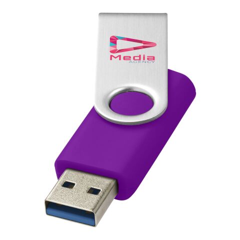 Werbeartikel Rotate-basic USB-Stick 3.0 – lila – mit Logo bedruckt