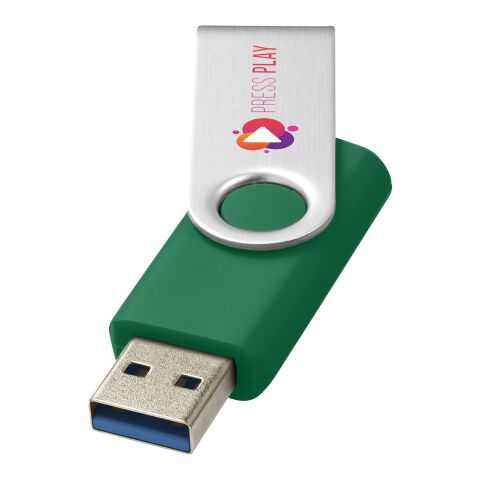 Werbeartikel Rotate-basic USB-Stick 3.0 – grün – mit Logo bedruckt