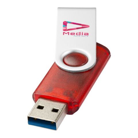 Rotate USB-Stick 3.0 transparent Standard | rot | 16 GB | ohne Werbeanbringung | Nicht verfügbar | Nicht verfügbar