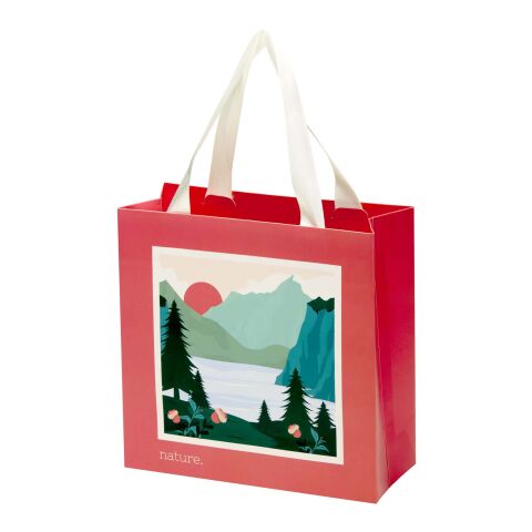 Smartfold Papiertüte, 230 g/m², mit Bandgriffen und matter Laminierung – 24 x 10 x 24 cm