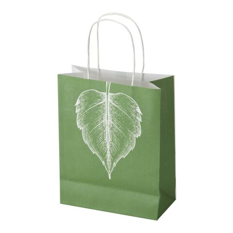 Kraft Papiertüte aus 120 g/m² Kraftpapier mit gedrehten Tragegriffen – 18 x 9 x 23 cm